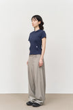 Round Wide Trousers