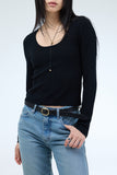 Morven U-Neck Ribbed Sweater