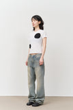 (W) Pepe Dot Patch Top
