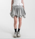 WAVE CUT SWEAT SKIRT