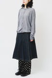 (W) Osaki Pleats Denim Skirt