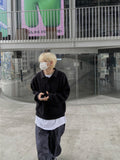 Over Balloon PK Collar Knit