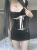 Toani Black Heart Chain Necklace