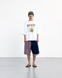 Patchwork Denim Half Pants