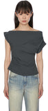 PRTN) Nana shirring T-shirt
