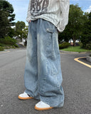 Adjust Banding Denim Pants