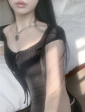 Elisebe Strap Shirring Top