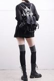 Diora Leather Two Pocket Backpack