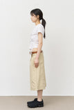 (W) Contra Slash Shirring Top