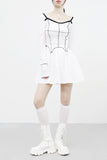 Ellen cut color matching t-shirt