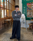 Cropped Bronzed Angora Cardigan