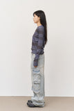 Space Cargo Denim Pants