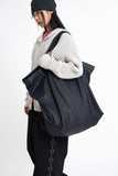 Big leather shoulder tote bag