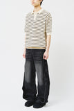 Seli Striped Collar Knit