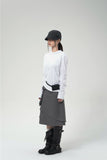 (W) AXIS LAYER BUTTON HOODIE
