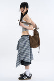 Dual drawstring ripstop backpack