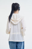 Aranza mesh hood zip-up
