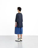 Cross Pleated Sweat Shorts