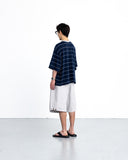 Cross Pleated Chino Half Pants