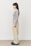 Ien Herringbone Curved Pants