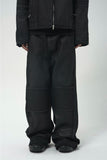 WAX COATED BIKER PANTS