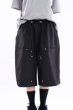 Broher rivet double-knee bermuda pants