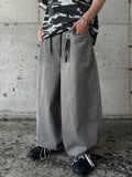 Cat Washed Balloon Banding Denim