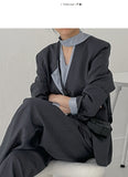 Taize No-Collar Loose Fit Jacket