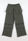 Wrap Skirt Nylon Pants
