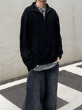 Daily Wool Twist Knit Zip-Up