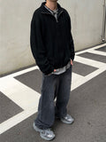 Daily Wool Twist Knit Zip-Up