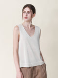 [Planning] Miel Linen V-Neck Sleeveless
