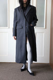 Stay line brushed long coat
