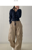 Babe V-Neck Crop Cardigan