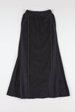 Color matching terry long skirt