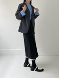 Taize No-Collar Loose Fit Jacket