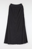 Color matching terry long skirt