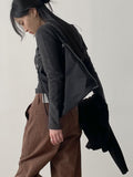 Fleece Hood Neck Wrap Cardigan