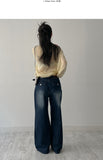 101 Back Pocket Wide Denim Pants