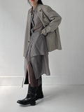 [Skirt SET] Bonita Tencel Long Shirt One Piece