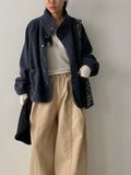 Soie V-neck warmer knit tee