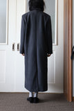 Stay line brushed long coat