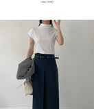 Pencil Pleated Long Skirt