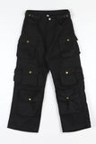 Cargo side buckle pants