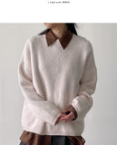 Angora Cuffs Overfit Knit