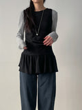 Soie V-neck warmer knit tee