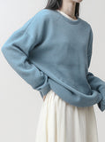Daily Ribbed Knit Sweatshirt