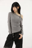 Angle color matching denim pants