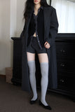 Stay line brushed long coat