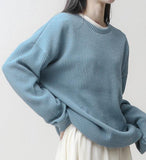 [1+1] Daily Ribbed Knit Sweatshirt
